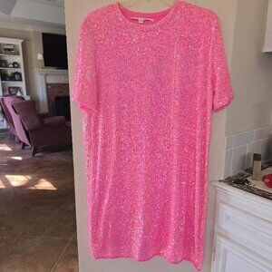 Blue Velvet brand Pink Sequin Dress * SPARKLES *